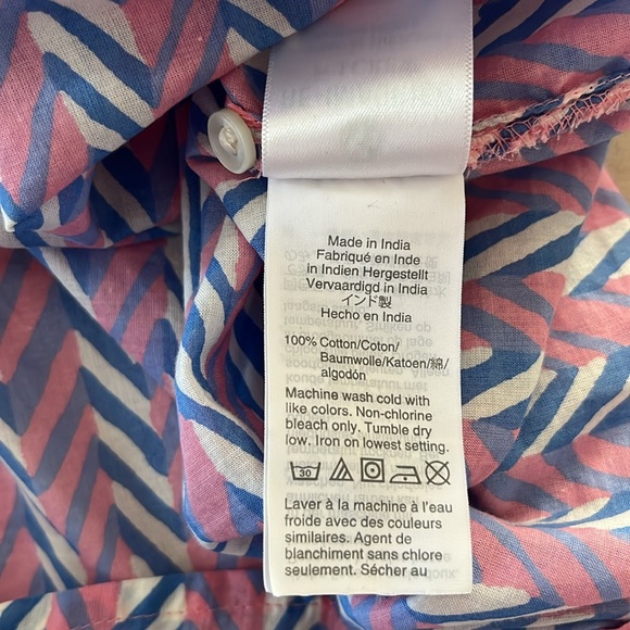 I.Crew Print Cotton Blouse - Picture 5 of 5